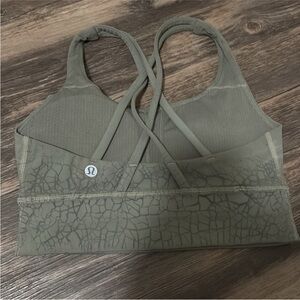 Grey lululemon racer back sports bra